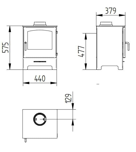 Kaminofen Jydepejsen Country 575 - 5 kW
