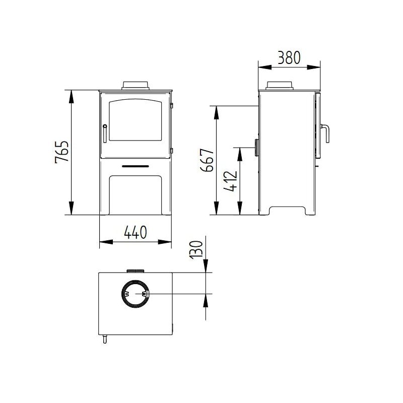 Kaminofen Jydepejsen Country 765 - 5 kW