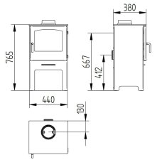Kaminofen Jydepejsen Country 765 - 5 kW