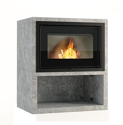 Kaminbausatz Jydepejsen Sigma Titan 1 Tulikivi- Speckstein - 7 kW