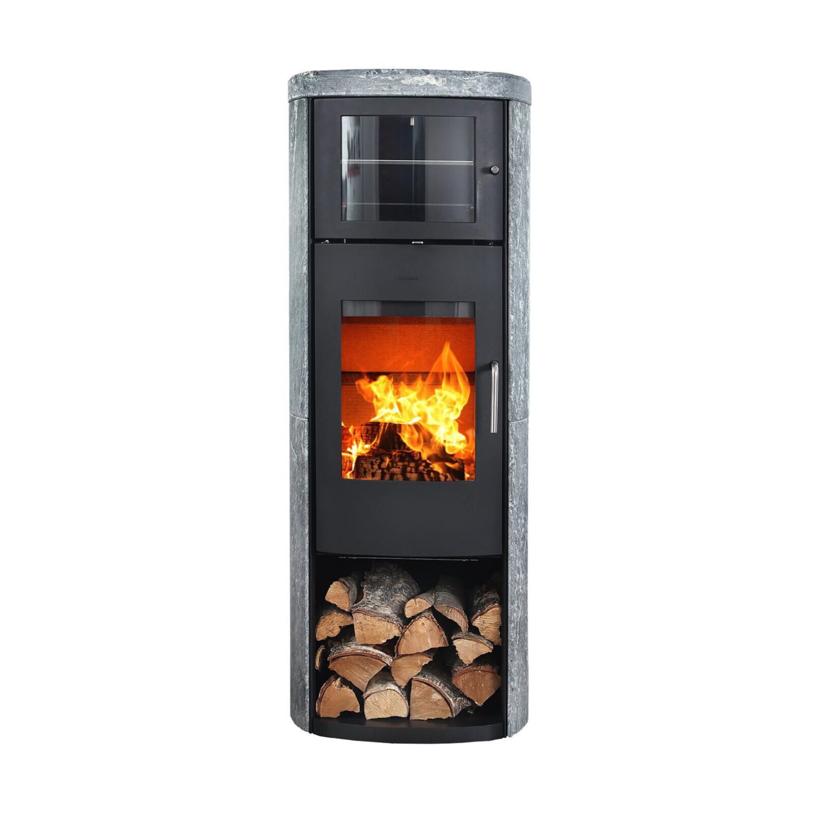 Kaminofen Gussofen Morsoe 8259 Speckstein mit Warmhaltefach - 7 kW