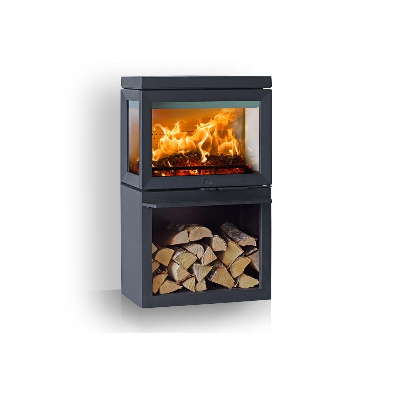 Kaminofen Gussofen Jotul F 520 mit I 520 Einsatz (3 Scheiben) - 7 kW