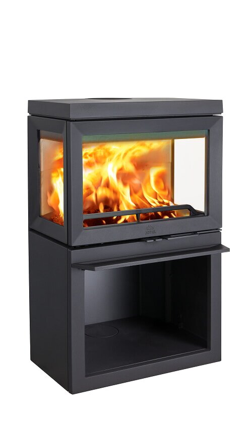 Kaminofen Gussofen Jotul F 520 mit I 520 Einsatz (3 Scheiben) - 7 kW