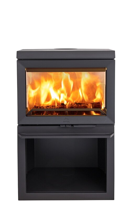 Kaminofen Gussofen Jotul F 520 mit I 520 Einsatz (3 Scheiben) - 7 kW