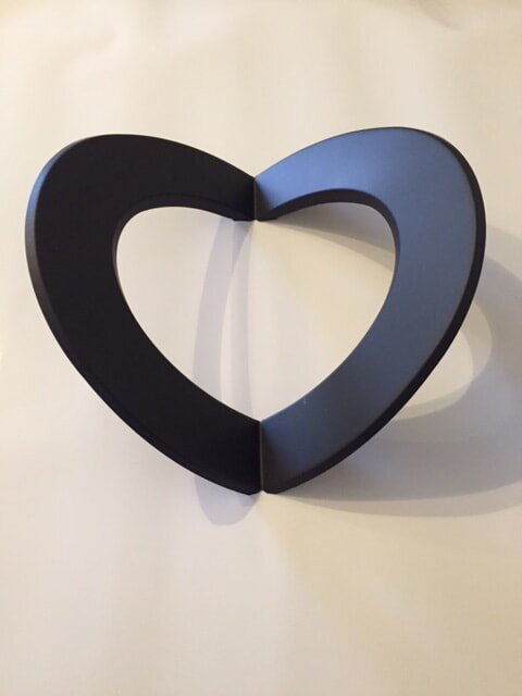 Eckwandrosette für Innenecke Ø 150, Farbe schwarz