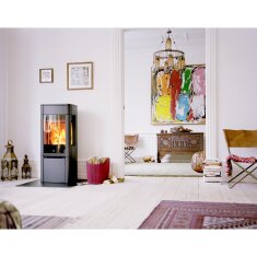 Kaminofen SCAN 65-2 Stahlmodell mit Seitenfenster - 6 kW...