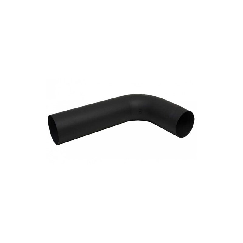 Rauchrohrbogen 90° glattgezogen (Fullform) mit Reinigungsöffnung 705 x 370 mm Ø 150 x 2 mm, Farbe GRAFIT