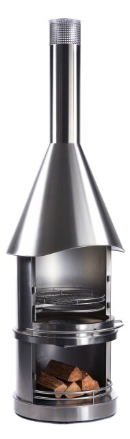 Gartenkamin/ Grill Firestar EXCLUSIV DN 800 - Edelstahl