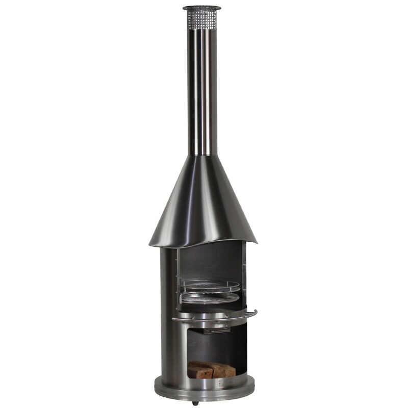 Gartenkamin/ Grill Firestar EXCLUSIV DN 650 - Edelstahl