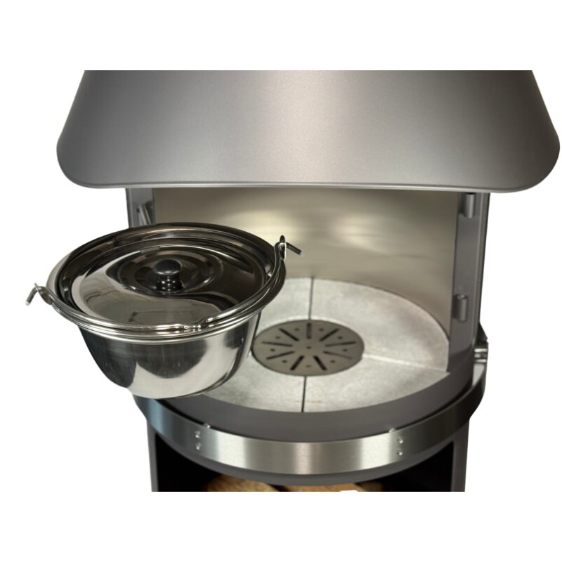 Firestar Gulaschtopf/ Glühweintopf/ Suppentopf für DN 700 Mesh + Glas (3. Generation) - Edelstahl