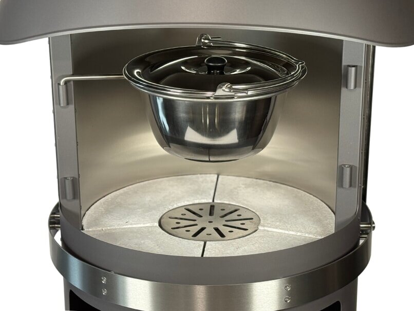 Firestar Gulaschtopf/ Glühweintopf/ Suppentopf für DN 700 Mesh + Glas (3. Generation) - Edelstahl