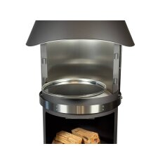 Firestar Fettschutzpfanne Ø50 cm für DN 800 Mesh + Glas (3. Generation), Edelstahl