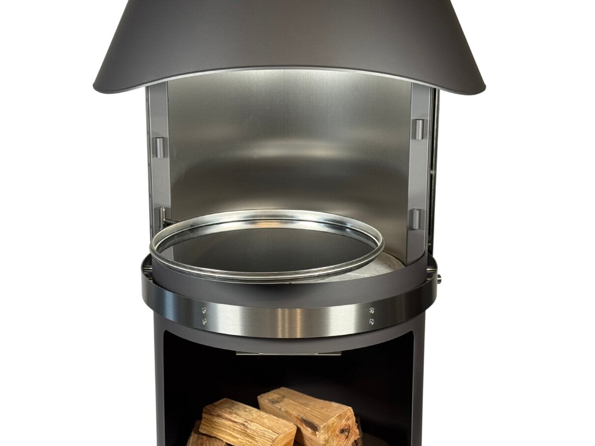 Firestar Fettschutzpfanne Ø50 cm für DN 800 Mesh + Glas (3. Generation), Edelstahl