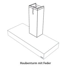 Haubenturm - Mit Feder