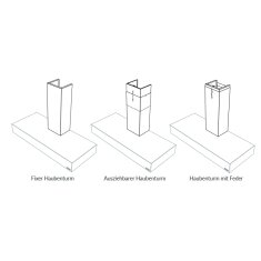Dunstabzugshaube Rizzoli - Kamin - verputzt