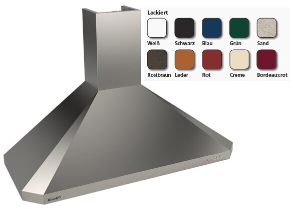 Dunstabzugshaube Rizzoli - Abgeschrägter Kamin - lackiert