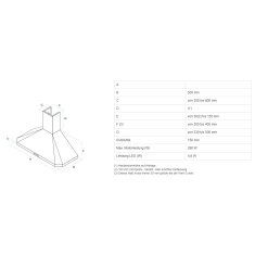 Dunstabzugshaube Rizzoli - Abgeschrägter Kamin - verputzt