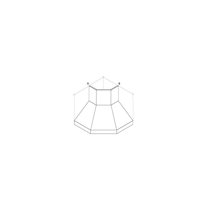 Dunstabzugshaube Rizzoli - Eckhaube - Edelstahl (Inox)