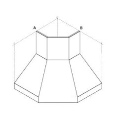 Maße AxB - 1200x1200 mm