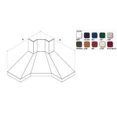 Dunstabzugshaube Rizzoli - Eckhaube - 2 verlängerte Seite - lackiert