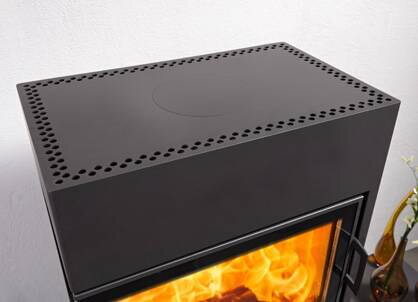 Austroflamm Dexter Aufsatzbox - h=19,1cm, Anschluss rechts