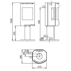 Kaminofen Gussofen Jotul F 137 - 5,5 kW - schwarz lackiert (BP)