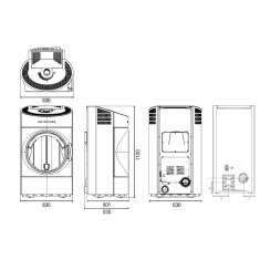 Pelletofen Austroflamm Clou Pellet - 8 KW