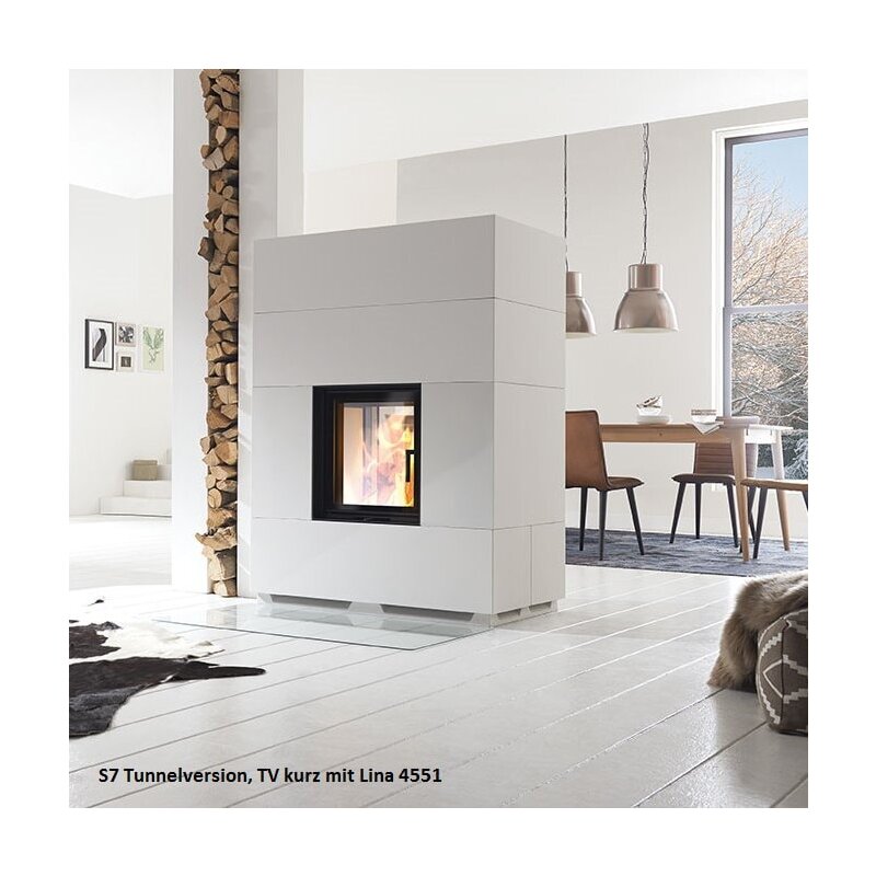 Kaminbausatz Camina S7 Kurz - 7 kW - Speicherkamin