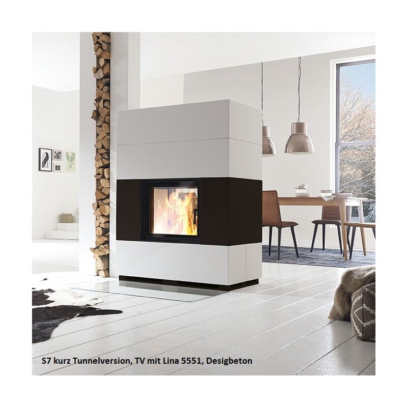 Kaminbausatz Camina S7 Kurz - 7 kW - Speicherkamin