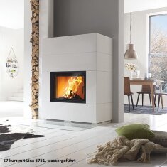 Kaminbausatz Camina S7 Kurz - 7 kW - Speicherkamin