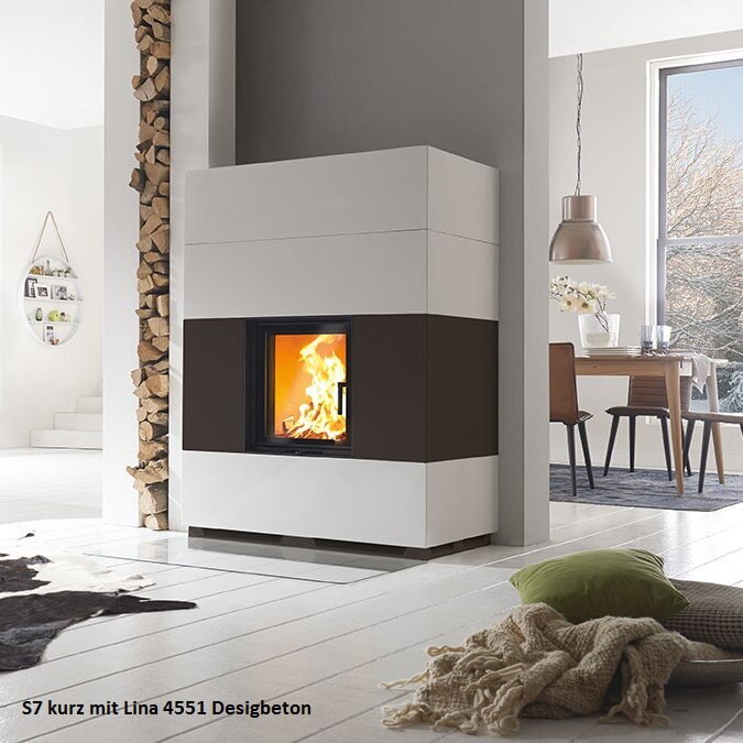 Kaminbausatz Camina S7 Kurz - 7 kW - Speicherkamin