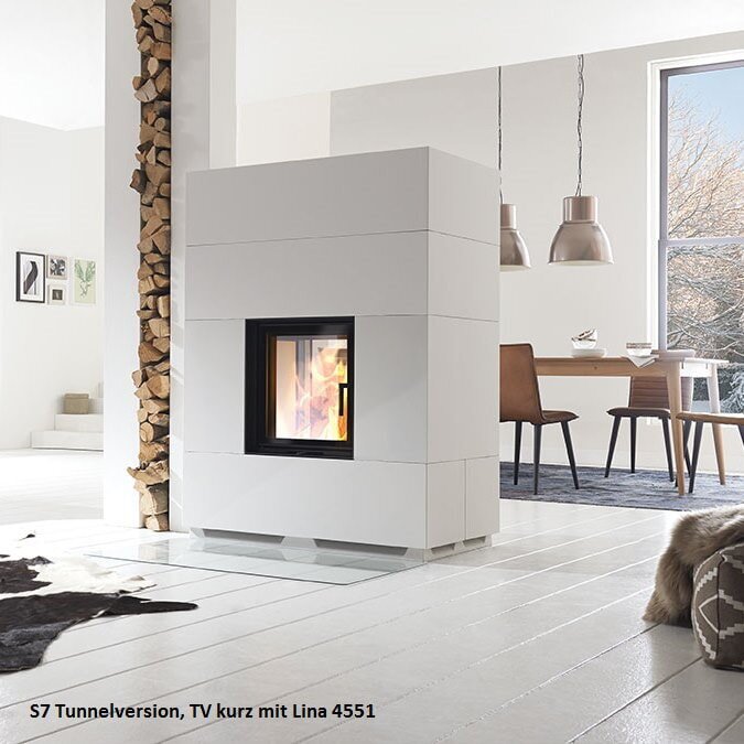 Kaminbausatz Camina S7 Kurz - 7 kW - Speicherkamin