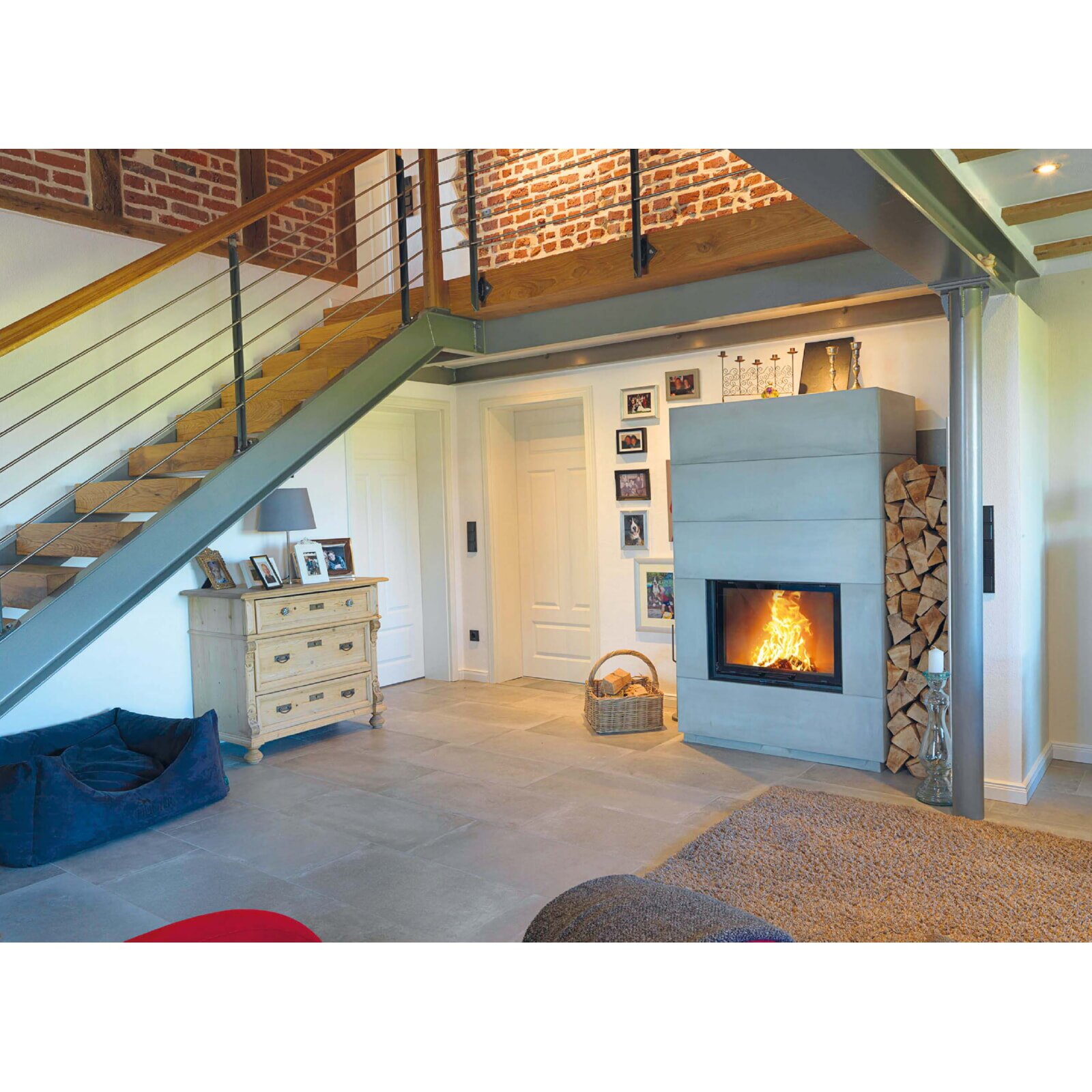 Kaminbausatz Camina S7 Hoch - Speicherkamin