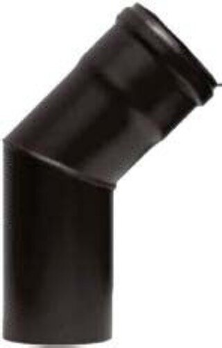 Pelletrauchrohrbogen 2-teilig 45° Ø 100 x 1,2 mm