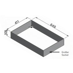 SCAN Sockel für großes Modul für Scan 1003-B