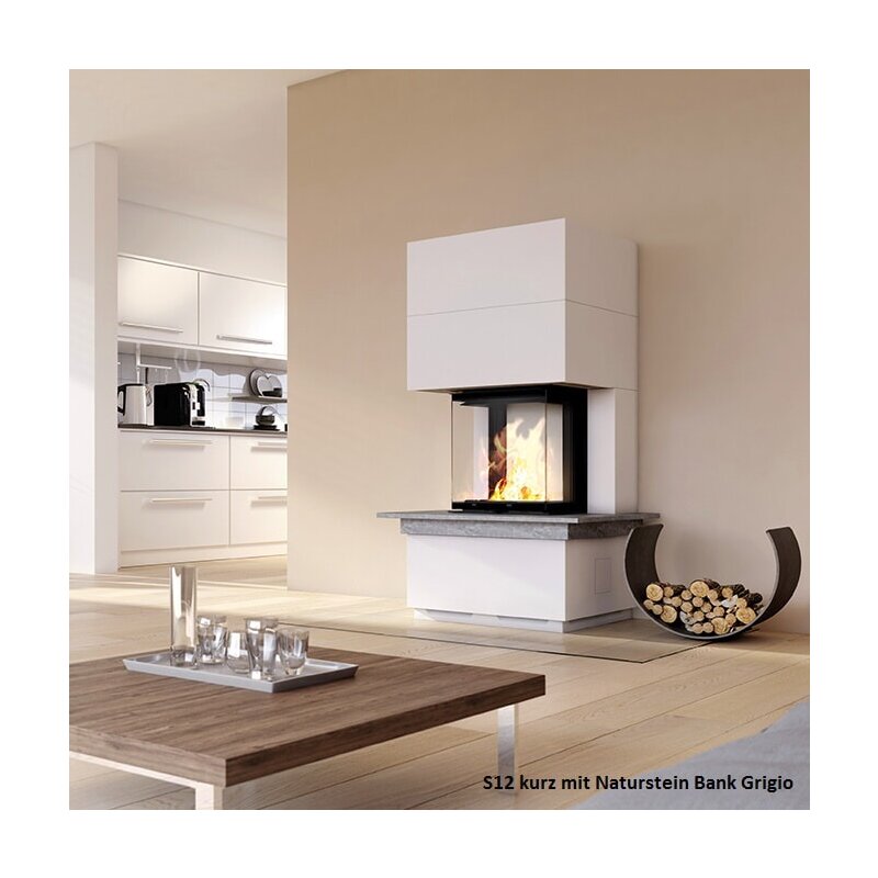 Kaminbausatz Camina S12 Kurz - 4 kW - Speicherkamin