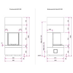 Kaminbausatz Camina S12 Kurz - 4 kW - Speicherkamin