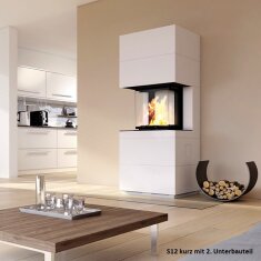 Kaminbausatz Camina S12 Kurz - 4 kW - Speicherkamin