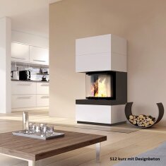 Kaminbausatz Camina S12 Kurz - 4 kW - Speicherkamin