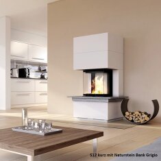 Kaminbausatz Camina S12 Kurz - 4 kW - Speicherkamin