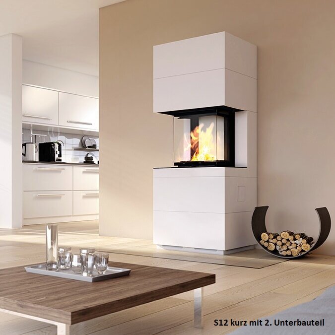 Kaminbausatz Camina S12 Kurz - 4 kW - Speicherkamin