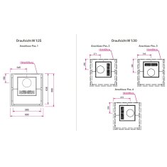 Kaminbausatz Camina S12 Hoch - 4 kW - Speicherkamin