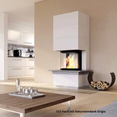 Kaminbausatz Camina S12 Hoch - 4 kW - Speicherkamin