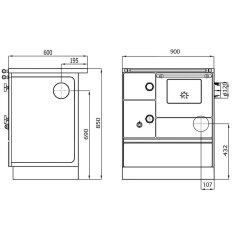 Westminster Küchenherd K176 F/A-90 - 5 KW -...
