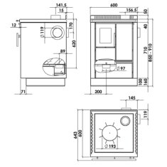 Küchenherd Greithwald Tyrola TRA 60 - 6 kW