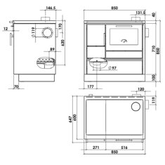 Küchenherd Greithwald Tyrola TRB 85 - 7 kW