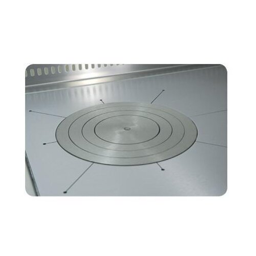 Herdplatte aus Stahl - mit Ringen in Gusseisen