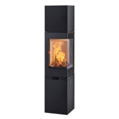 Kaminofen SCAN 80-3 C Hightop - geschlossener Sockel als Eckvariante - 6 kW