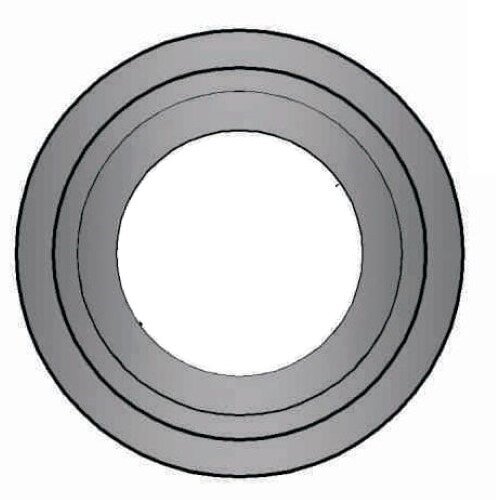 Pellet Wandrosette Ø 80 mit 7 cm Rand