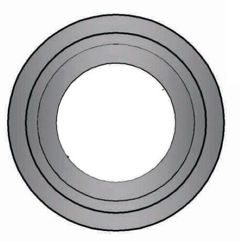 Pellet Wandrosette Ø 100 mit 7 cm Rand